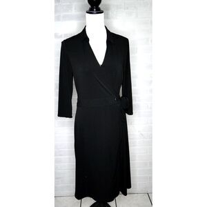 H by‎ Halston Maxi Wrap Dress In Black Size Medium